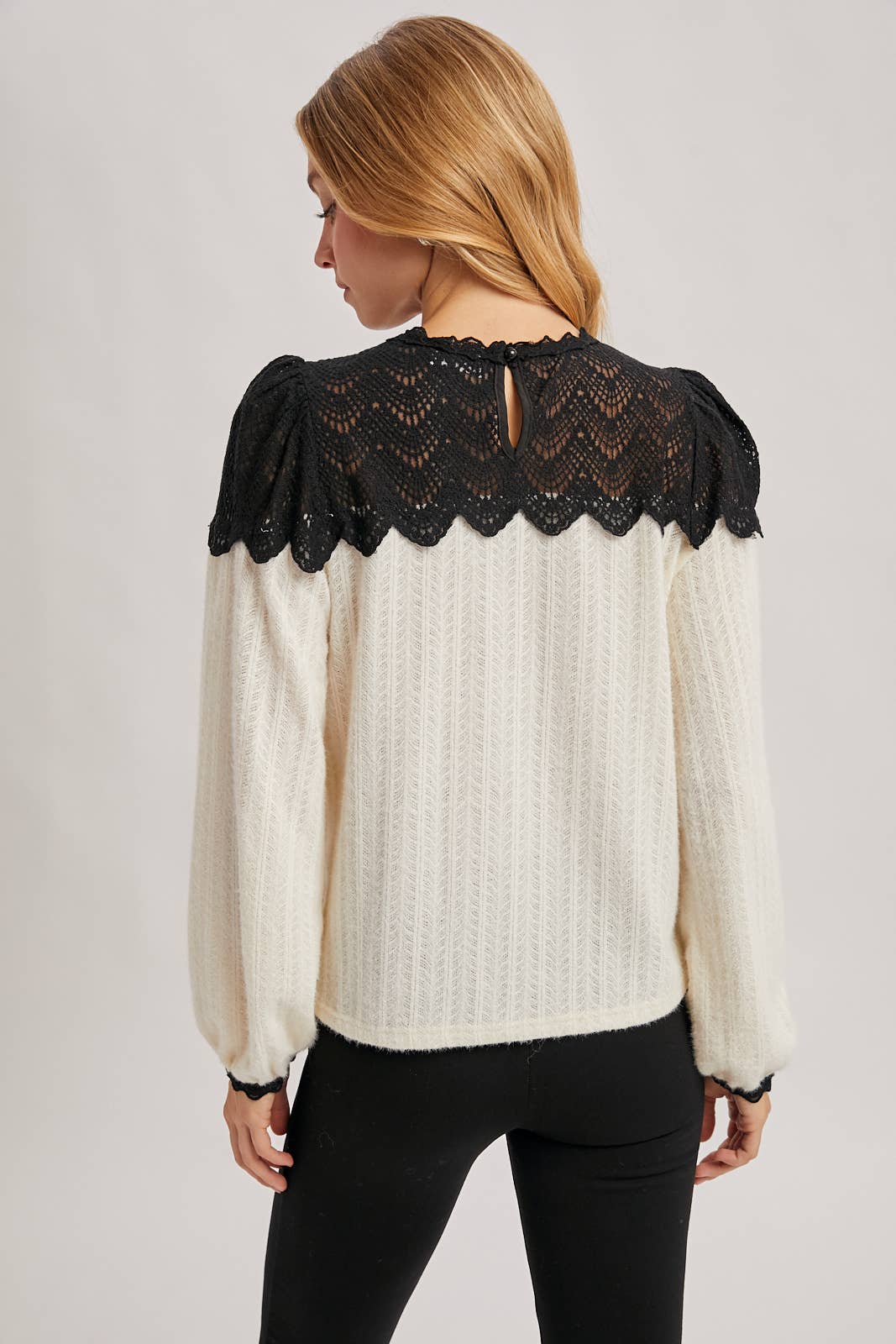 Lace Trimmed Blouse