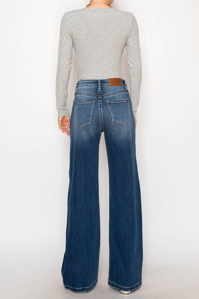 High Rise Relaxed Flare Jeans