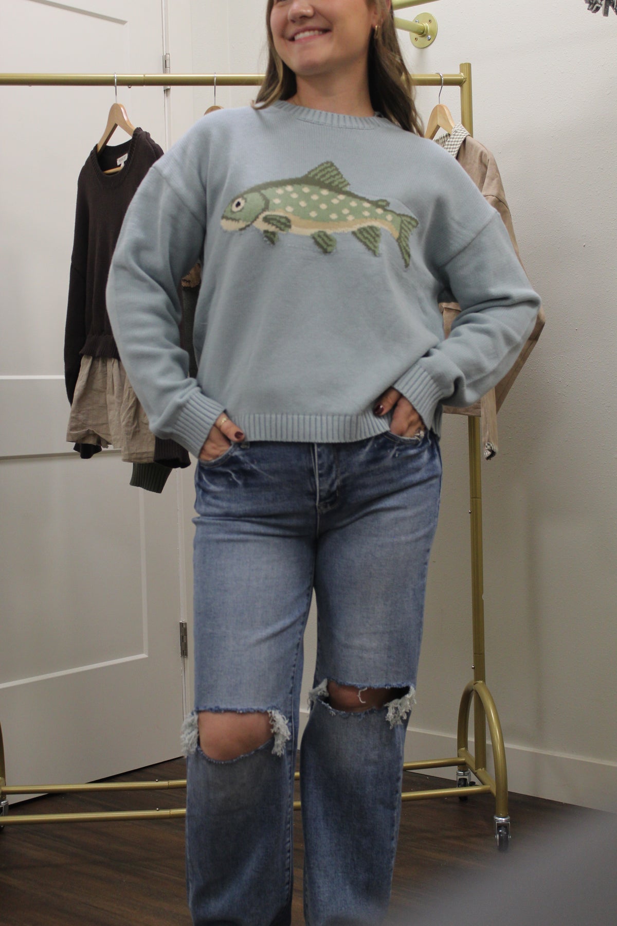 Fish Sweater OLIVE