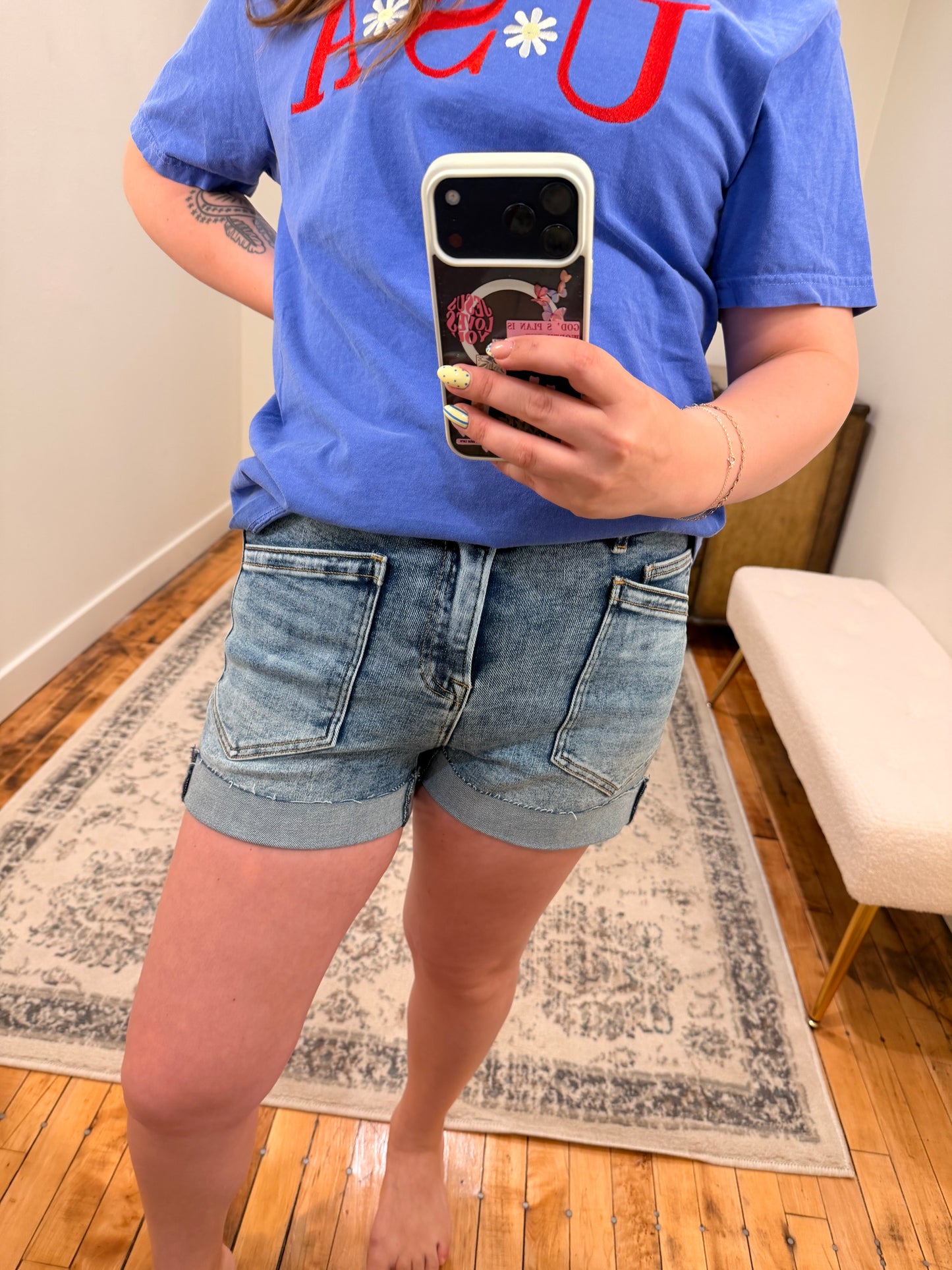 Cuffed Pocket Shorts