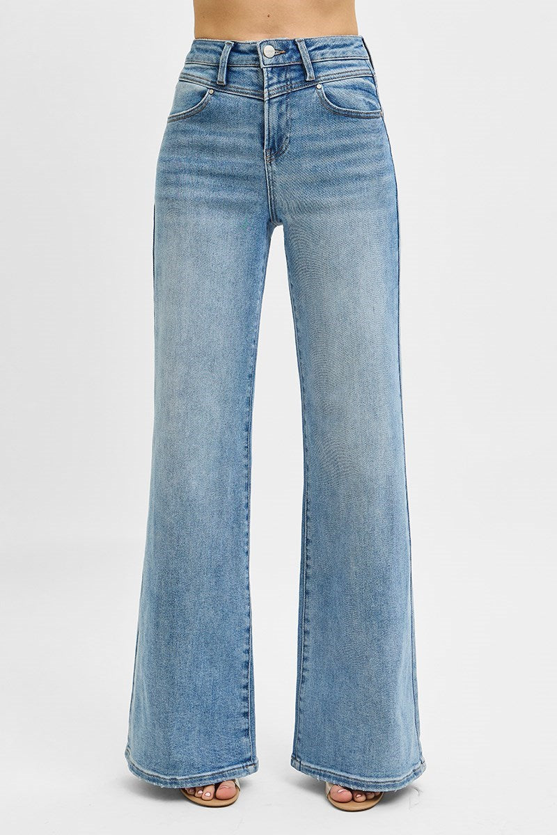 Risen Wide Front Yoke Jeans
