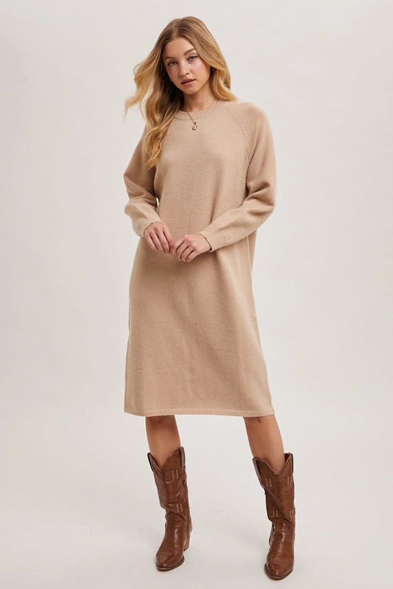 Knit Sweater Midi Dress