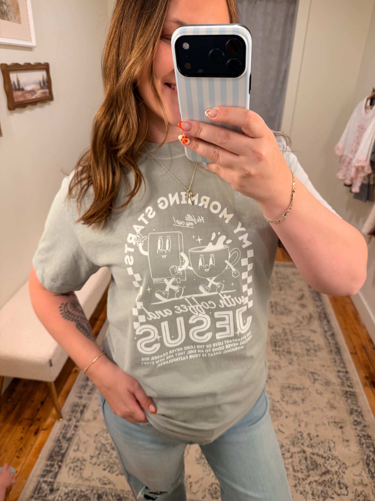 Mornings W/ Jesus + Coffee Tee