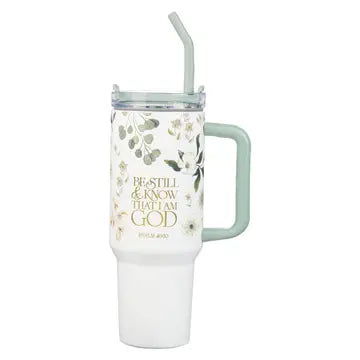 Tumbler w/straw (Green)