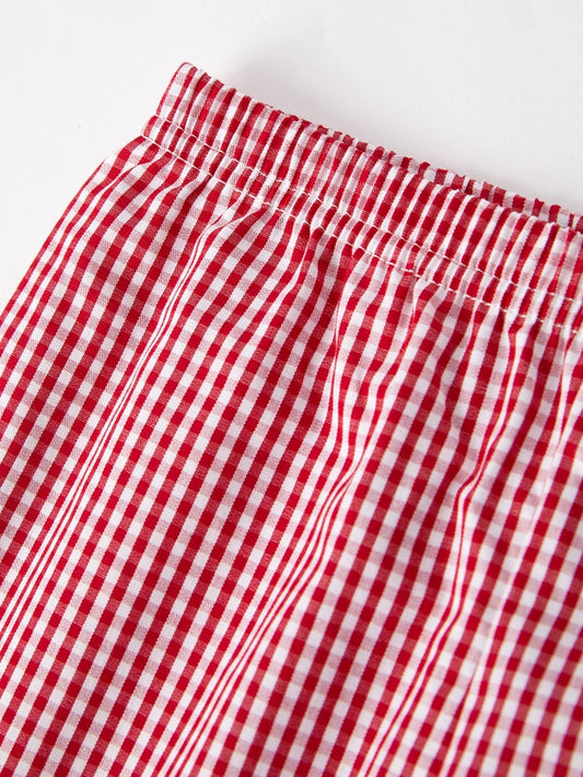 Plaid Baseball Shorts