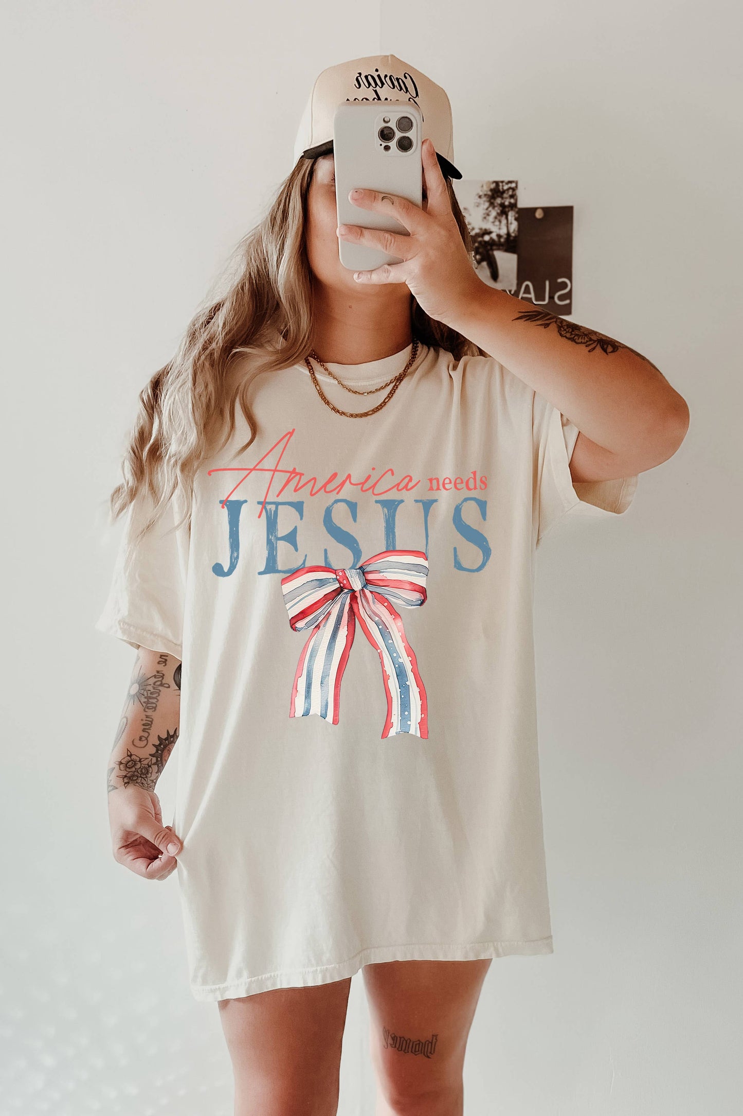 America Needs Jesus Tee