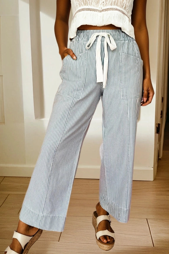 Blue/White Stripe Jeans
