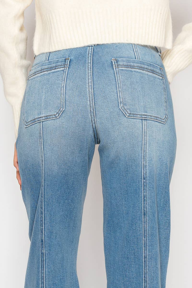 Tummy Control Palazzo Jeans