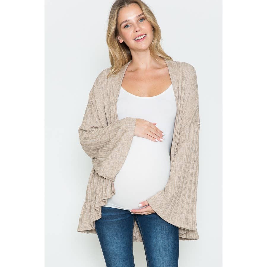 Maternity Bell Sleeve Cardigan