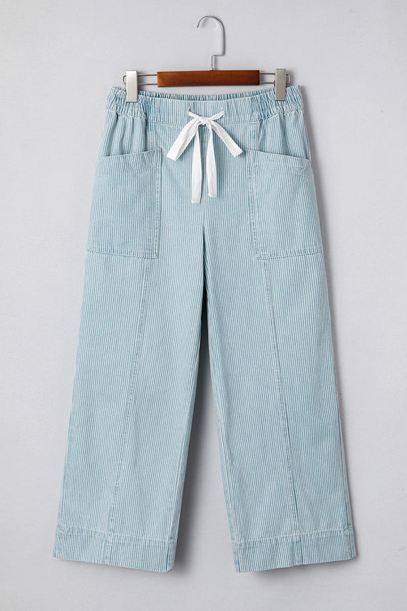 Blue/White Stripe Jeans