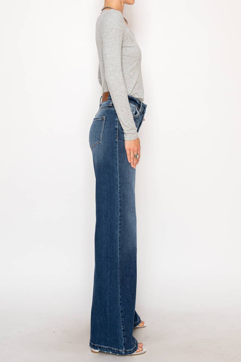 High Rise Relaxed Flare Jeans