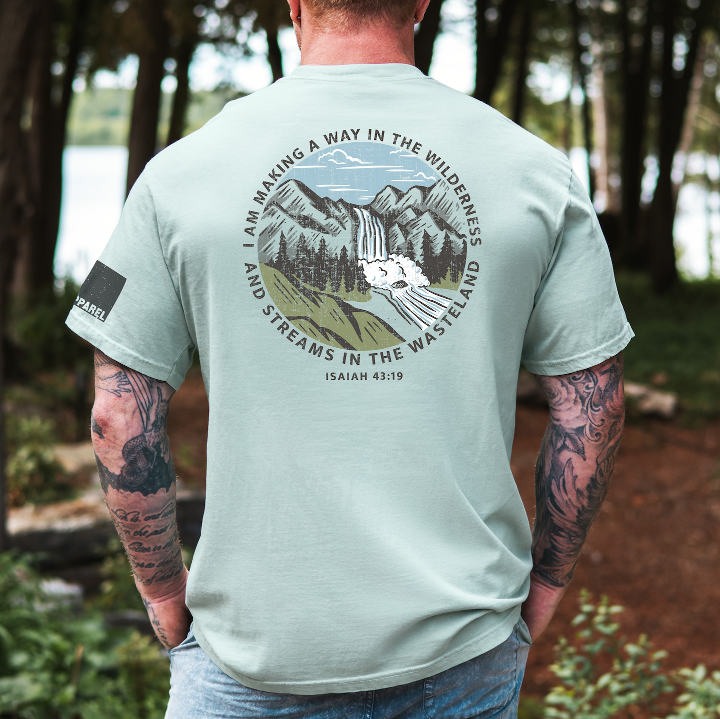 Streams In the Wasteland Christian Graphic Tee