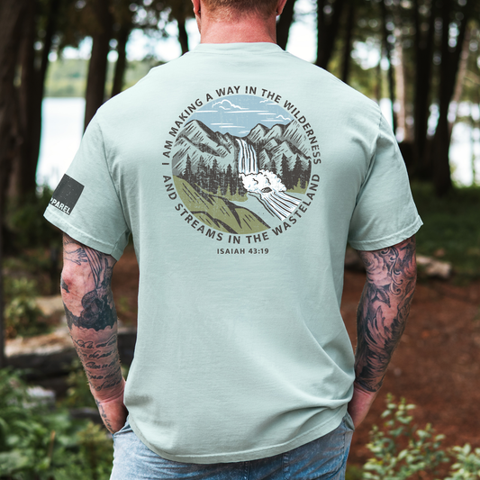 Streams In the Wasteland Christian Graphic Tee