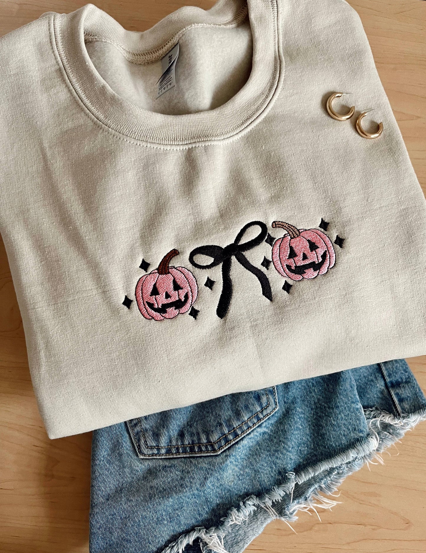 Pumpkin Bow Crewneck