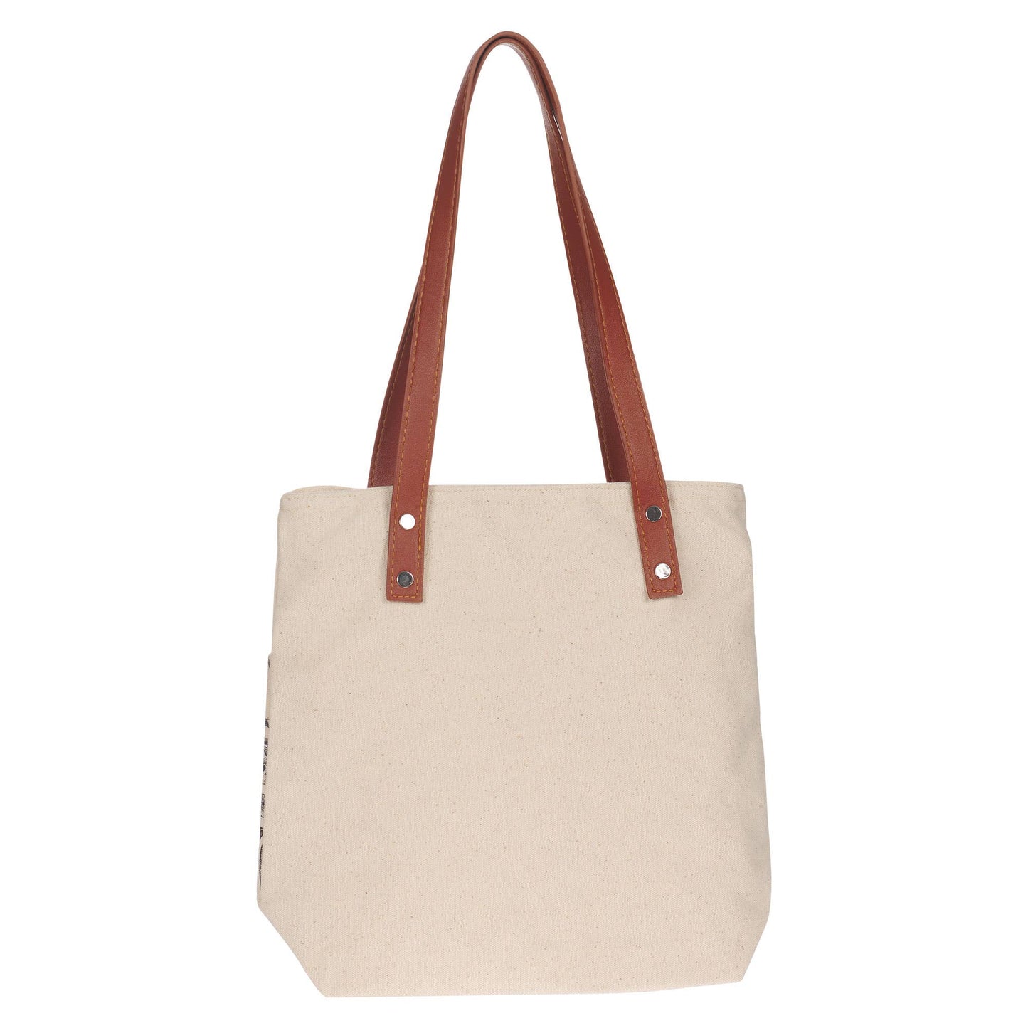 Tote Canvas Cream/Brown Amazing Grace 2 Cor. 12:9