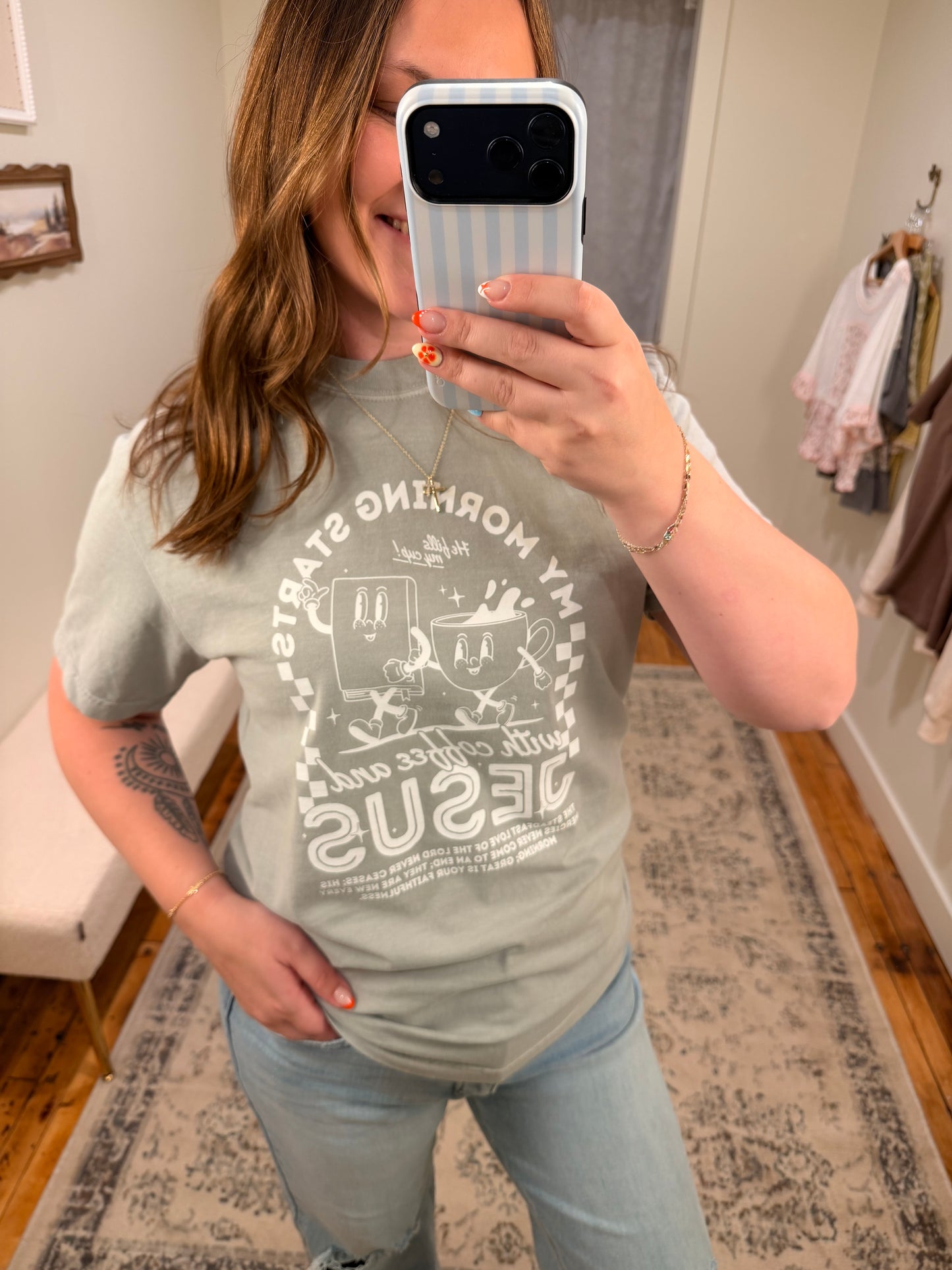 Mornings W/ Jesus + Coffee Tee