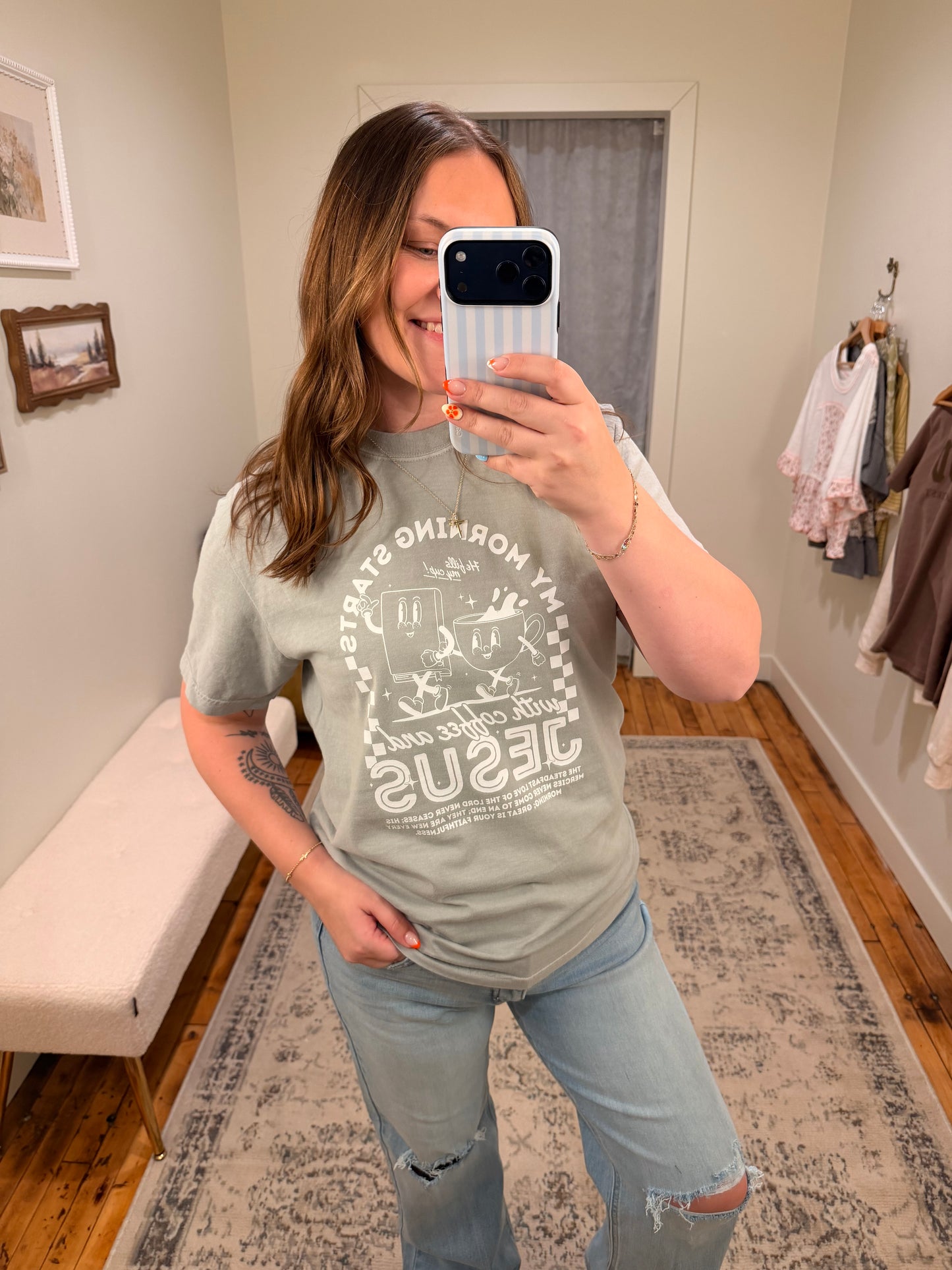 Mornings W/ Jesus + Coffee Tee