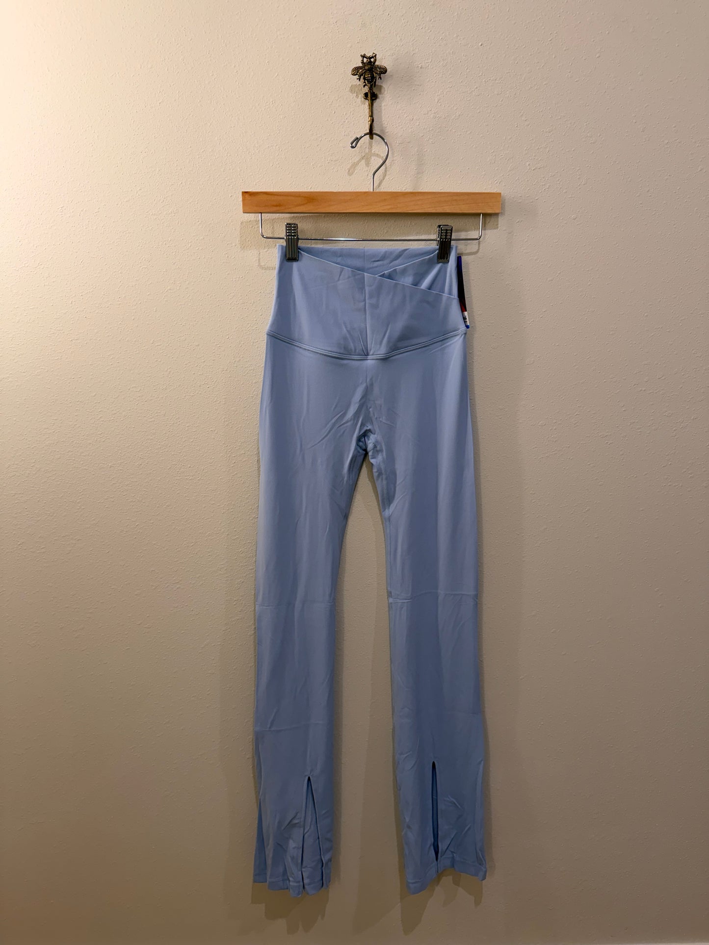 Pastel Blue Slit Activewear Pants
