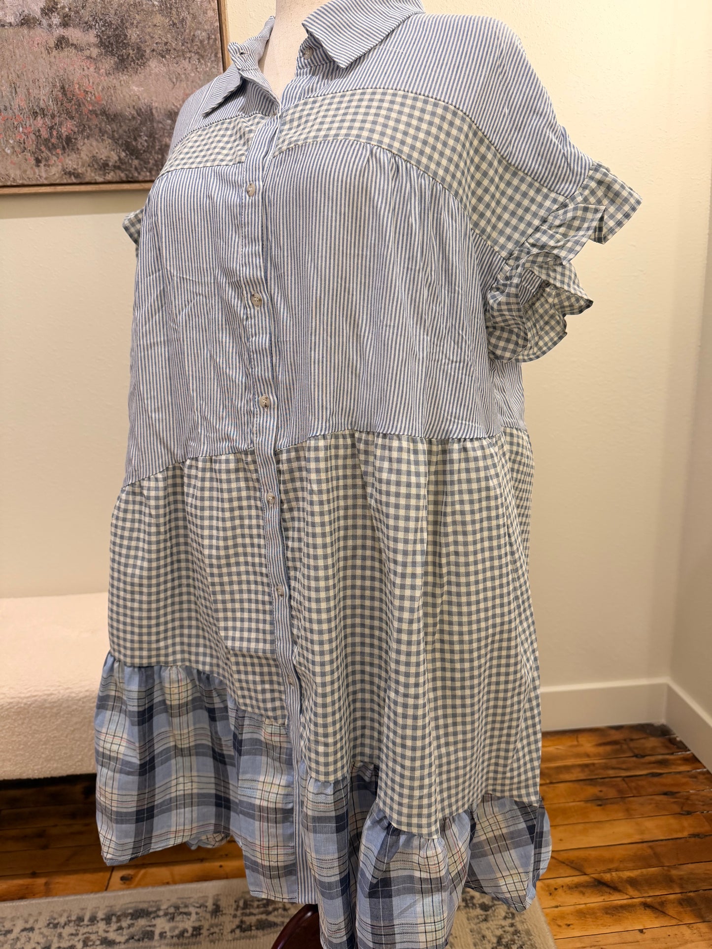 The Priscilla Patchwork Dress (PLUS)