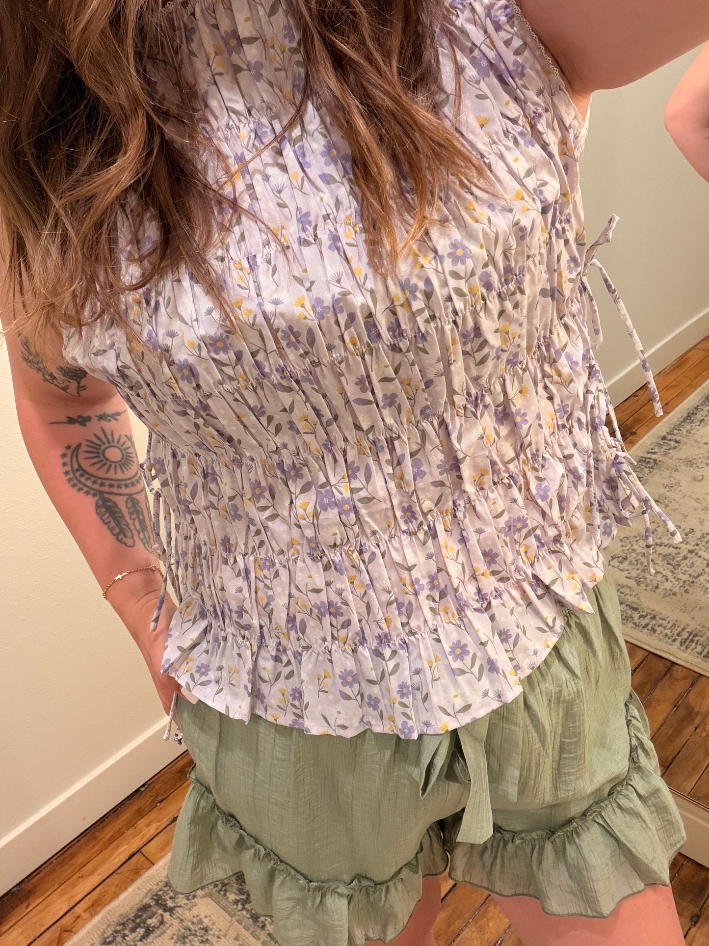 Tie Waist Ruffle Shorts