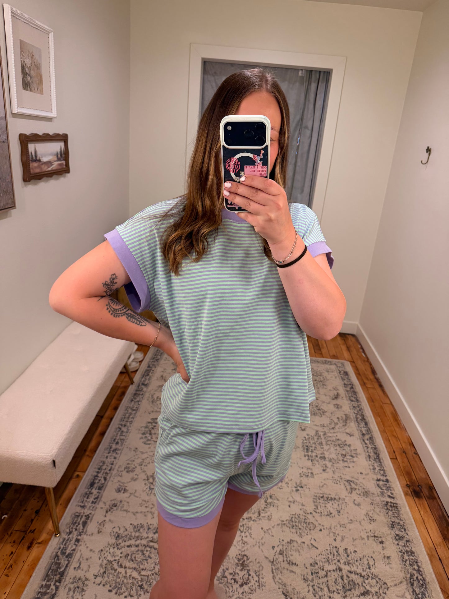 Lily Striped Short Set