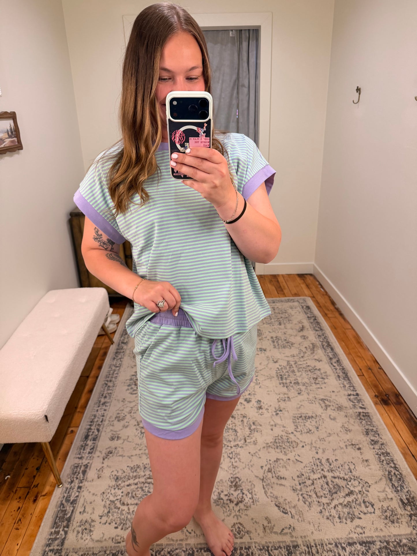 Lily Striped Short Set