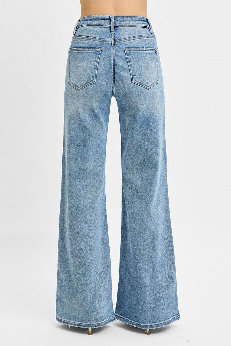 Risen Wide Front Yoke Jeans