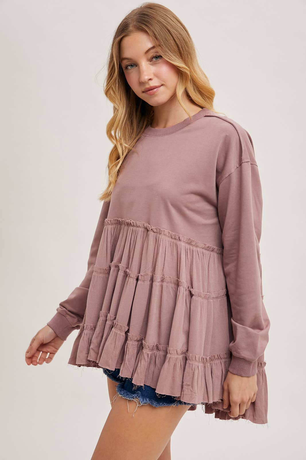 Tiered Ruffled Hem Top