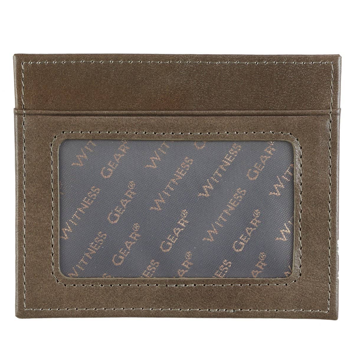 Wallet Leather Taupe John 3:16