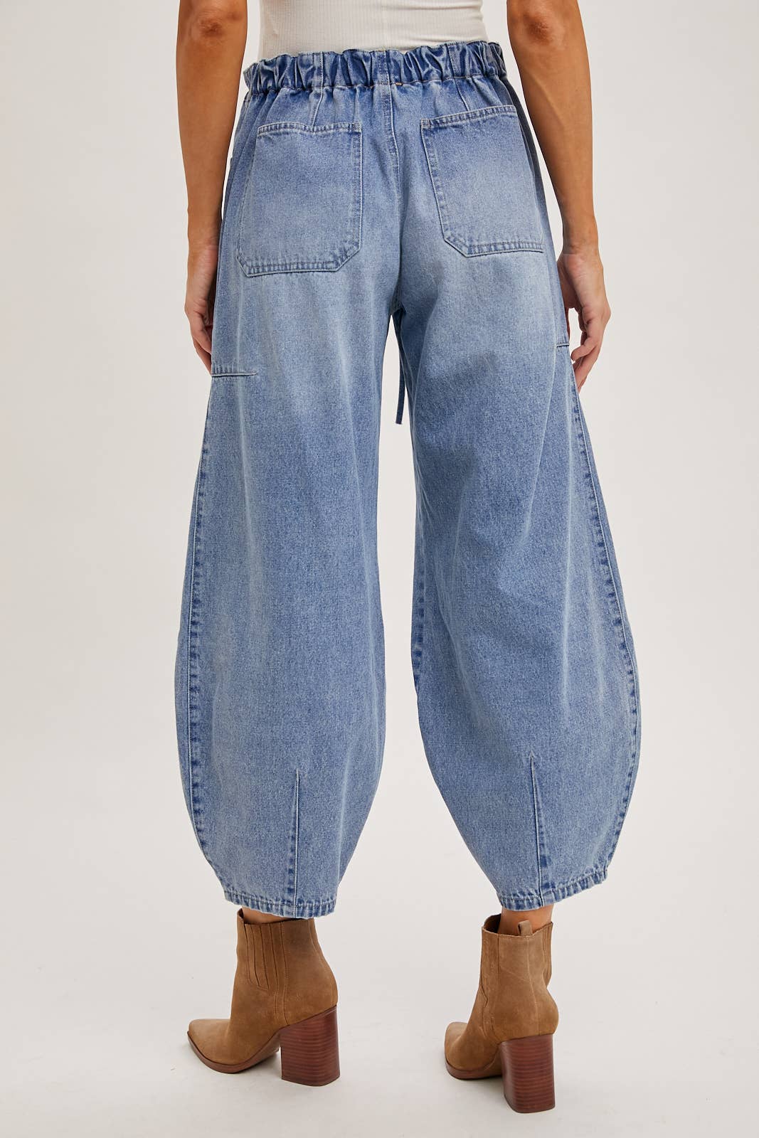 Mid-Waist Barrel Jeans