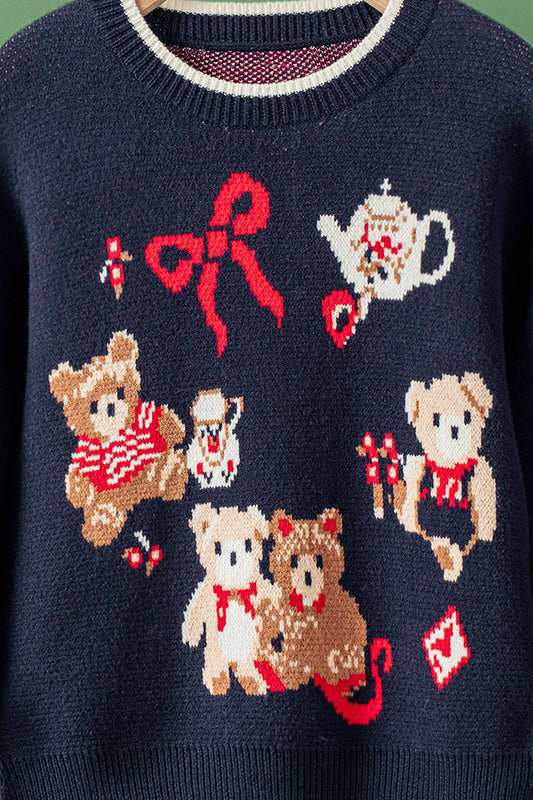 Embroidered Teddy Sweater