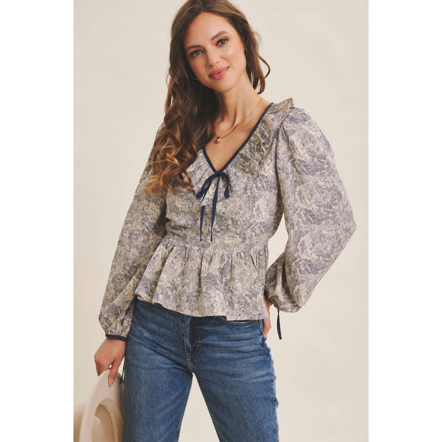 Toile Baby Doll Blouse